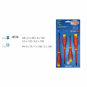 Set 4 surubelnite 1000v + tester tensiune - Img 2