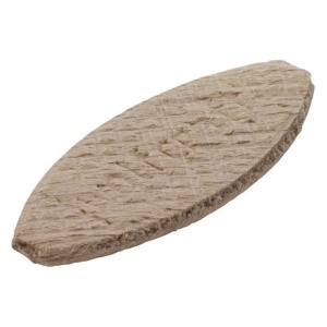 Set 50 placute din lemn pentru imbinare, tip biscuite nr. 20 Wolfcraft 2923000 dimensiuni 61x23x4 mm, pentru materiale cu grosimi mai mari de 16 mm - Img 1