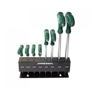 Set 8 chei imbus cu cap rotunjit cu maner Jonnesway 2-10 mm