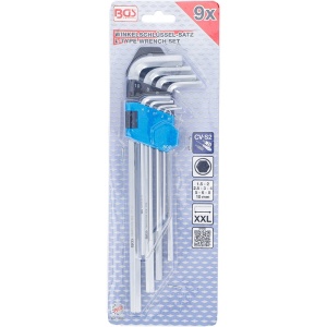 Set 9 chei imbus extra lungi tip L, 1.5-10 mm BGS - Img 2