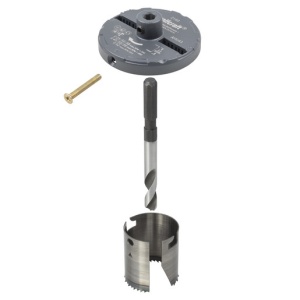 Set carote standard Wolfcraft 2160000, cu 7 carote cu diametre multiple: 25, 32, 38, 45, 50, 56, 62 mm, adancime de taiere 33 mm, tija triunghiulara - Img 4