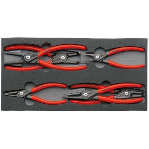 Set Cleşti KNIPEX pentru inele siguranţă, 6 piese