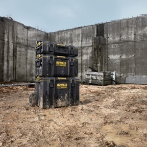 Set combinat cutii de depozitare Dewalt DWST83402-1, TOUGHSYSTEM 2.0, DS MOBILE, 550 x 500 x 1150 mm - Img 3