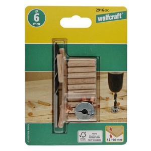 Set de dibluire de 6 mm Wolfcraft 2916000 ambalat in blister pe carton - Img 4