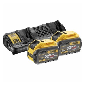 Set incarcator port dublu + 2 acumulatori Dewalt DCB132X2, Li-Ion XR FlexVolt - Img 3