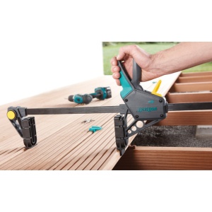 Set montare terasa Wolfcraft 6988000, menghina, adaptor pentru gaurire, burghiu, zencuitor, opritor adancime, 5 distantiere - Img 3