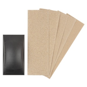 Set slefuire Wolfcraft 2898000, slefuitor din plastic 130x70x32 mm + 50 benzi de slefuire - Img 2