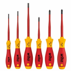 Set surubelnite izolate cu cap subțire WIHA SoftFinish slimFix VDE - drepte și PH, 6 piese