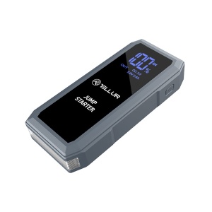 Starter auto portabil Tellur, 12V, 1500A, baterie externă, 16800mAh, lanternă, gri - Img 10