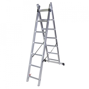 STR307 Scara tripla 7 trepte, 1.98 m aluminiu - Img 3