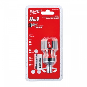 Surubelnita compacta cu clichet 8 in 1