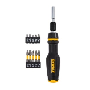 Surubelnita extensibila cu clichet Dewalt DWHT68001-0, cu set 10 biti - Img 2