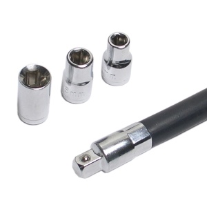 Surubelnita flexibila BGS 500mm cu trei capete, antrenare 1/4" - Img 4
