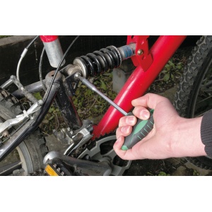 Surubelnita-T pentru biti (1/4"`) Wolfcraft 1235000, magnetic, maner ergonomic, lungime 152 mm - Img 3