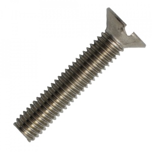 Suruburi cap inecat crestat, DIN 963 INOX A4, M5x10, 200 bucati