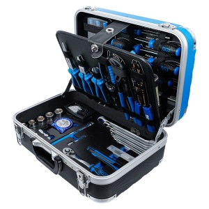 Trusa 106 piese scule profesionala in geanta plastic ABS - Img 1