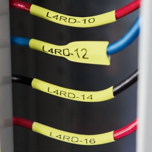 Tub termocontractabil compatibil Brother HSe-631 12mmx1.5 m negru galben - Img 3