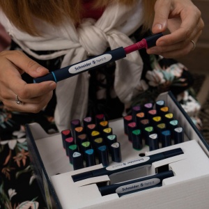 Twinmarker Schneider Paint-It 040 brush + round complete set V1 52 buc ass - Img 4