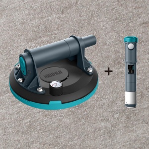 Ventuza Heavy Duty cu vacuum pt. placi texturate - Ø200mm, 140kg - BIHUI-SCBS8 - Img 2