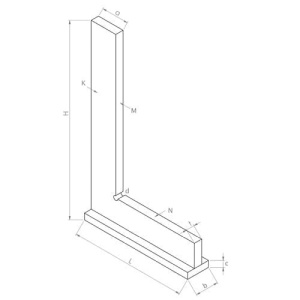 Vinclu cu talpa 150X100mm DIN 875/2 - Kinex - Img 2
