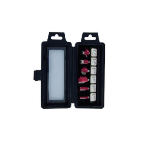 XT60642064006 Set de 6 freze cu coada profile diferite, in cutie de plastic, D 8 - XT60642064006