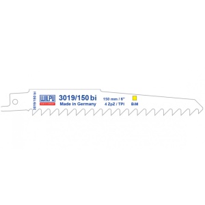 3019/150 bi Panza Bi-Metal pentru fierastrau sabie pentru lemn / 5 bucati, DIM 150 x 19 x 0.9 mm
