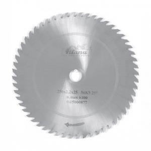 5310 - 56KV25 Panze circulare monometalice (neplacate) pentru lemn, DIM 250x2.2x25 Z56 - 5100250 1220255600