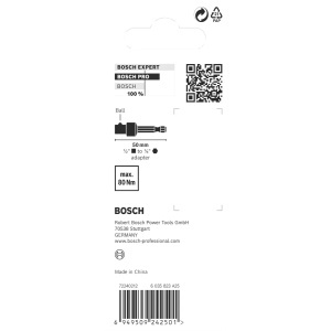 Adaptor Bosch chei tubulare PRO cu bilă de blocare, 1/2", 50 mm - Img 4