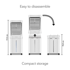 Aircooler - Racitor de aer portabil, umidificator, Trotec, tip PAE81, alb, 125 W, 1000m³/h, 4 viteze - Img 15