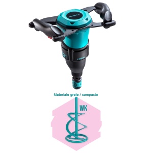Amestecator Collomix XQ1 HF, o viteza, 1100W, cu o paleta pentru materiale grele/compacte WK120HF - Img 1