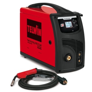 Aparat sudura MIG-MAG/ MMA/TIG Telwin TECHNOMIG215DUAL_SYNERGIC, 220 A, sarma otel 0.6-1 mm, electrozi 1.6-3.2 mm, cu accesorii