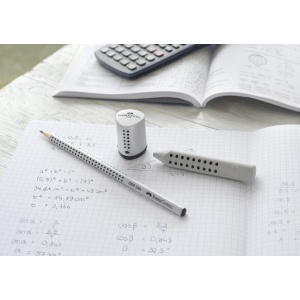 Ascuțitoare plastic simplă cu container mini grip 2001 gri Faber-Castell - Img 5