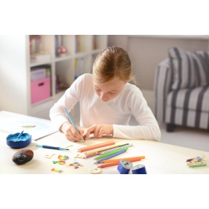Ascuțitoare plastic triplă cu container grip 2001 roșie/albastră Faber-Castell - Img 9