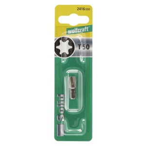 Bit pentru insurubat Wolfcraft 2416000, TX50, prindere E63, lungime 25 mm - Img 2
