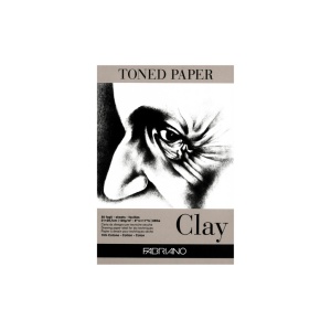 Bloc desen Toned Paper Clay, A4, 120g, 50 file, fără spirală Fabriano