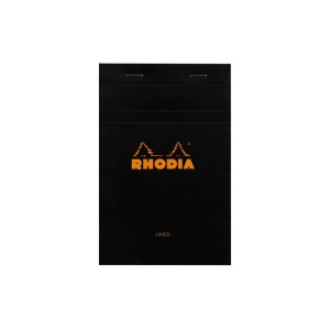 Blocnotes 11 x 7 cm, capsat, 80 file, N°14, Rhodia Basic, black