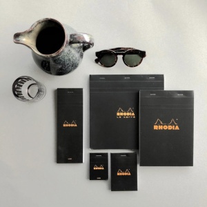Blocnotes A4, capsat, 80 file, N°18, Rhodia black - Img 4