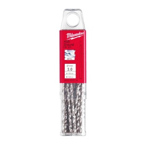 Burghie lungi MILWAUKEE HSS Ground pentru metal - DIN 340 Ø 3x66x100 mm - set 10 buc - Img 2