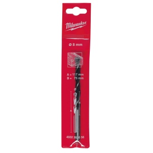Burghie pentru lemn cu vârf de centrare - DIN 7487 E Milwaukee (Tijă prindere: 8 mm tijă cilindrică, Lungime totală (mm): 117, Ø (mm): 8) - Img 2