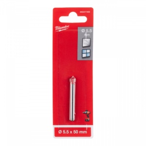 Burghie pentru sticlă și plăci ceramice Milwaukee (Lungime totală (mm): 50, Ø (mm): 5.5) - Img 2