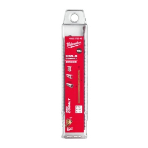 Burghie RED COBALT pentru metal - DIN 338 Milwaukee Ø 4.2x43x75 mm - set 10 buc - Img 2