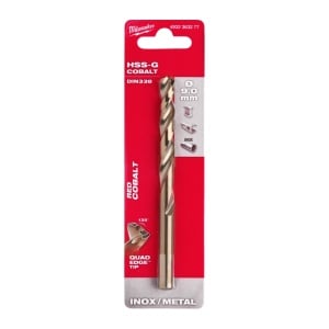 Burghie RED COBALT pentru metal - DIN 338 Milwaukee Ø 9x81x125 mm - blister 1 buc - Img 2