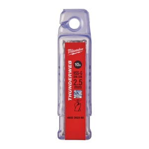 Burghiu metal MILWAUKEE THUNDERWEB - DIN 338 Ø 2.5x30x57 mm - set 10 buc - Img 2
