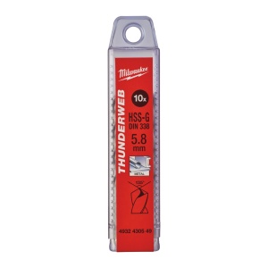 Burghiu metal MILWAUKEE THUNDERWEB - DIN 338 Ø 5.8x57x93 mm - set 10 buc - Img 2