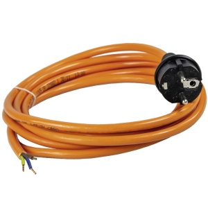 Cablu alimentare cu stecher cu impamantare, 3 x 1.5 mm², L=3 m