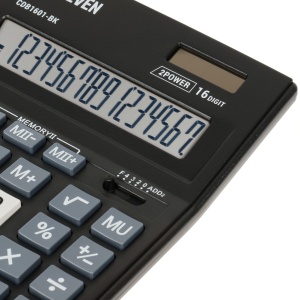 Calculator de birou 16 digiți, 205 x 155 x 35 mm, Eleven CDB1601-BK - Img 4