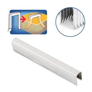 Capse albe Rapid 36 14 mm pentru cabluri, High Performance, galvanizate, semicirculare, divergente, 5000 capse cutie 11886911 - Img 2