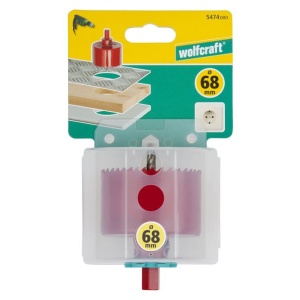 Carota bimetal Wolfcraft 5474000, diametru D 68 mm, adancime de taiere 40 mm - Img 3