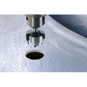 Carota in trepte Wolfcraft 3759000, special pentru instalatii din fibra de sticla D 28, 32, 35 mm - Img 3