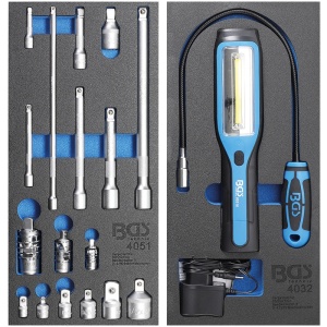 Carucior pentru scule "Pro Exclusive", 8 sertare, cu 259 scule - Img 10